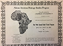 African American Heritage Studies Program certificate