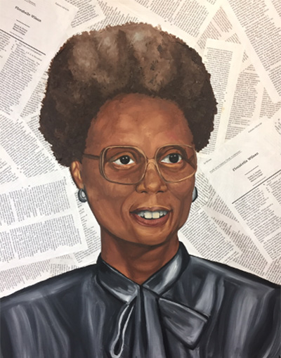 Aubrey Doyle’s portrait (2022) of Florabelle Williams Wilson