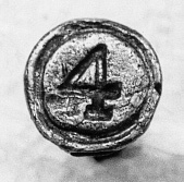 nail head with number 4