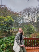 Olivia Mayes outside smiling