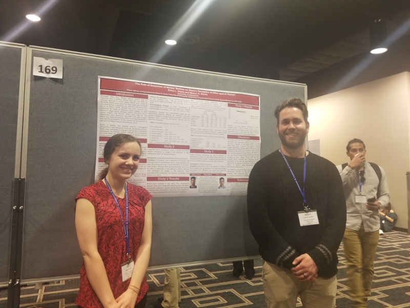 Dr. Burns and a student