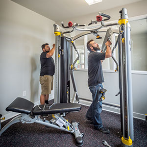 fixing gym equipment