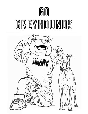 Go Greyhounds: Ace the mascot with Grady the Greyhound