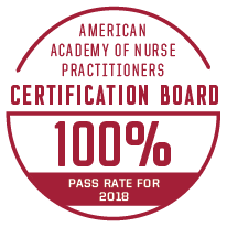 american academic of nurse Practitioner certification board: 100% pass rate