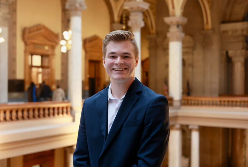 young man in a suit