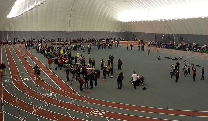large facility with track
