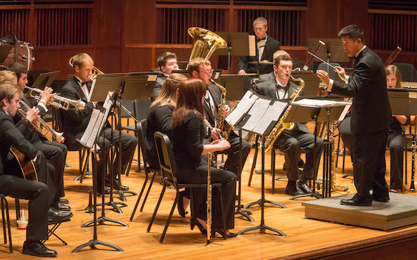 UIndy Music Department students performing in CDFAC.