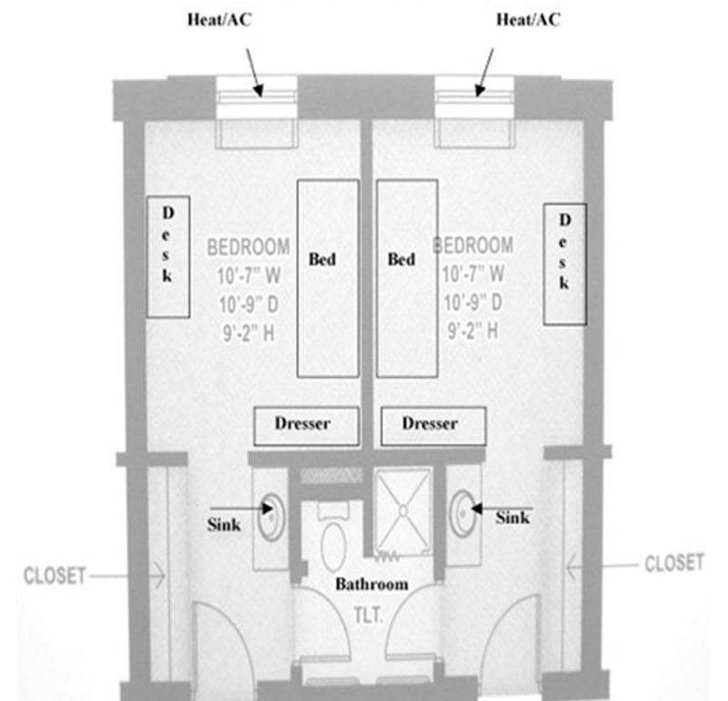 floor plan map in english