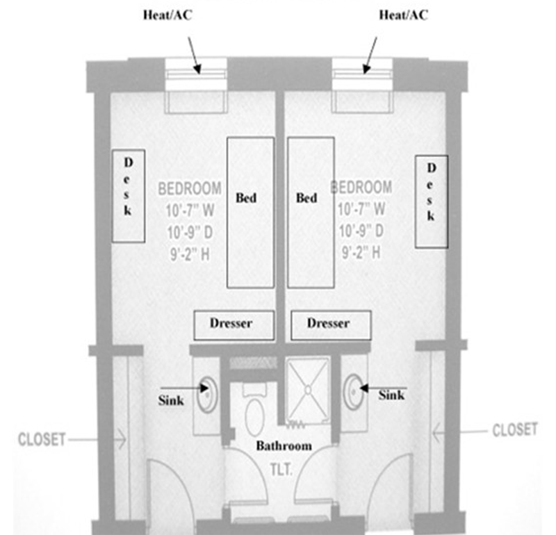 floor plan map in english