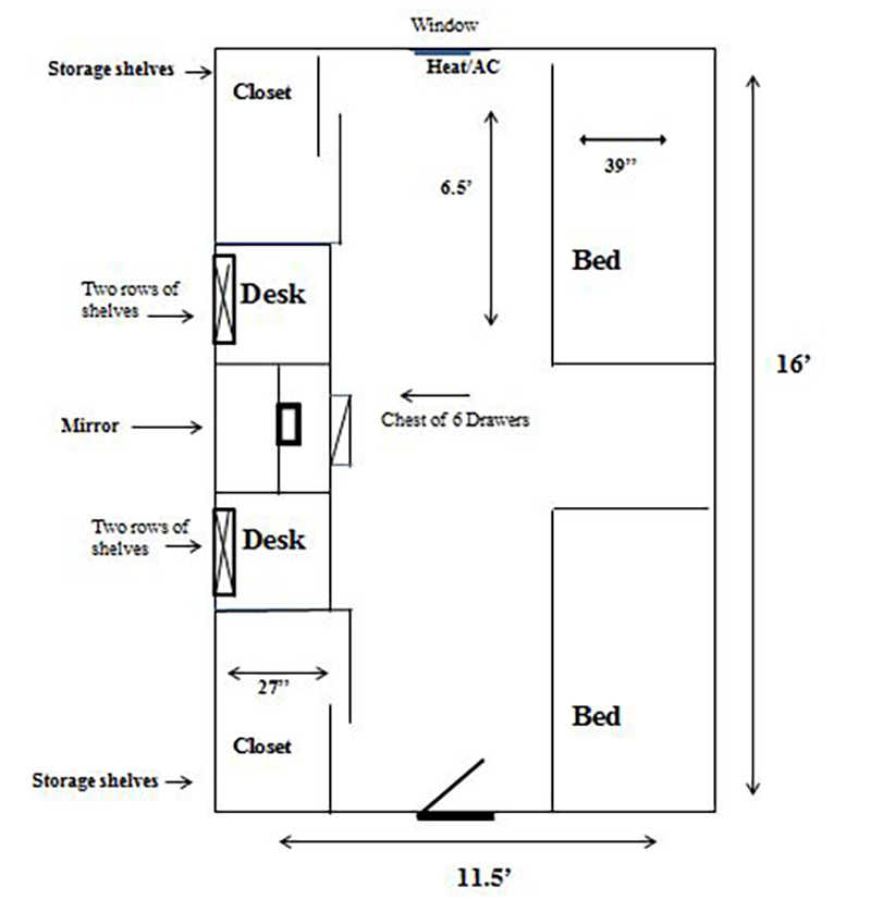 floor plan map in english